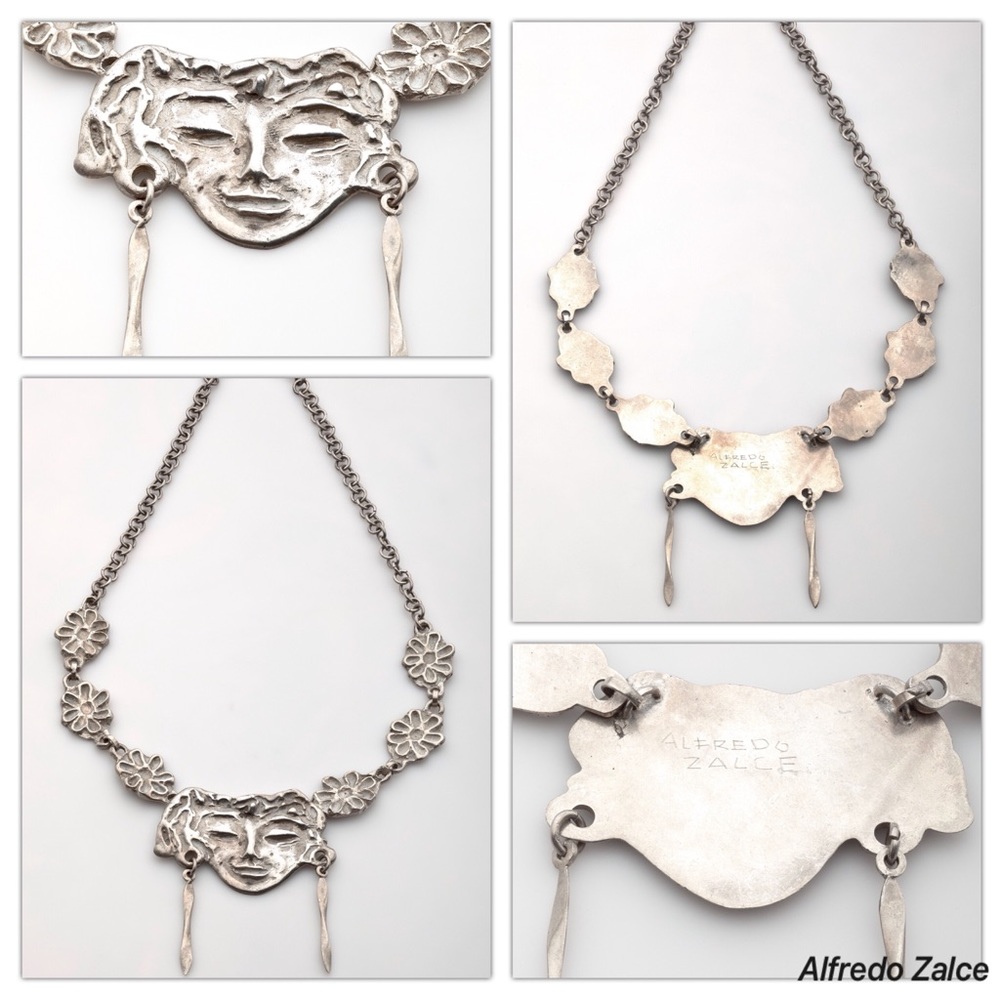 Alfredo Zalce Aztec Sterling Women's Necklace